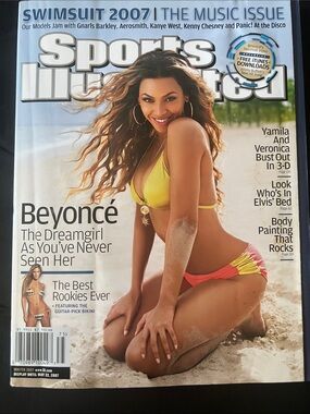 Beyoncé Sports Illustrated 2007 CoverYellow & Coral Bikini Swimwear - Women Swim